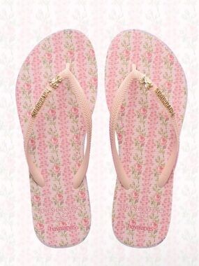 LOVESHACKFANCY x HAVIANAS Flip Flops in Blooming Heirloom 🌸🩴